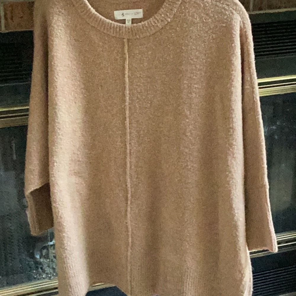 Lou and grey loft xs/sm caramel colored sweater